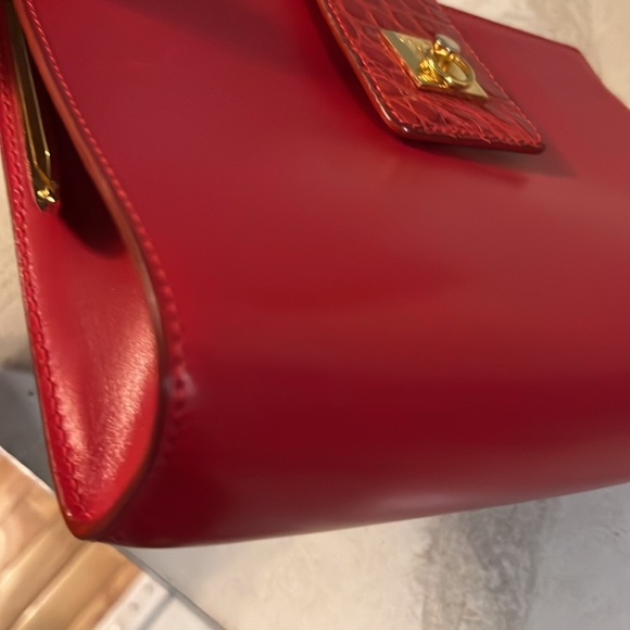 Celine Red Leather Women's Clutch - Picture 6 of 16